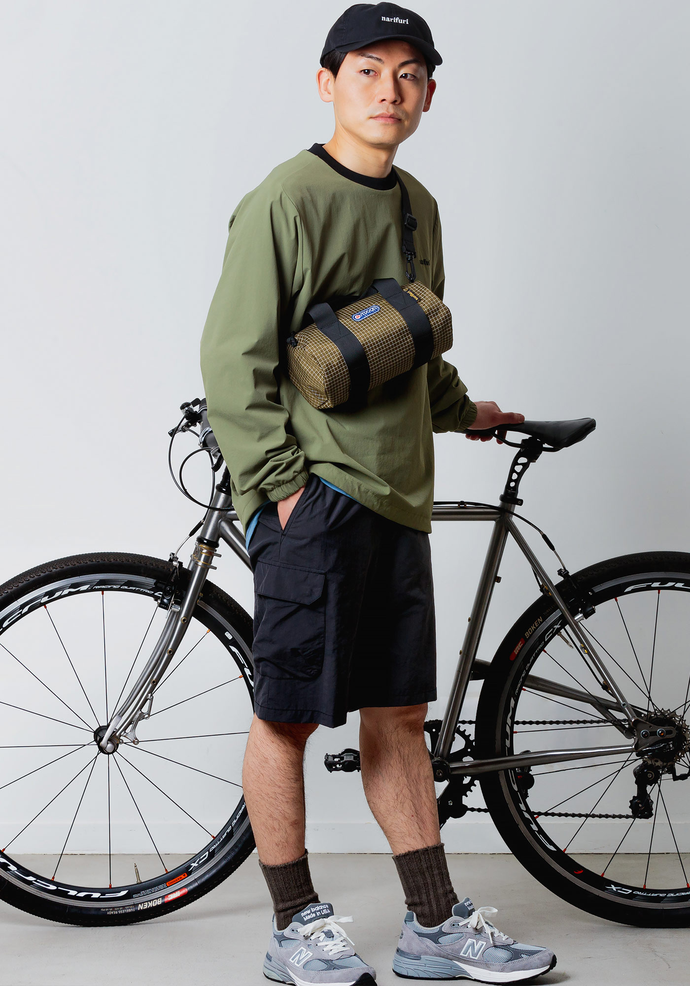 正規品）ナリフリ（自転車） バイクカーゴショートパンツ（060 カーキ） サイズ：S narifuri 自転車